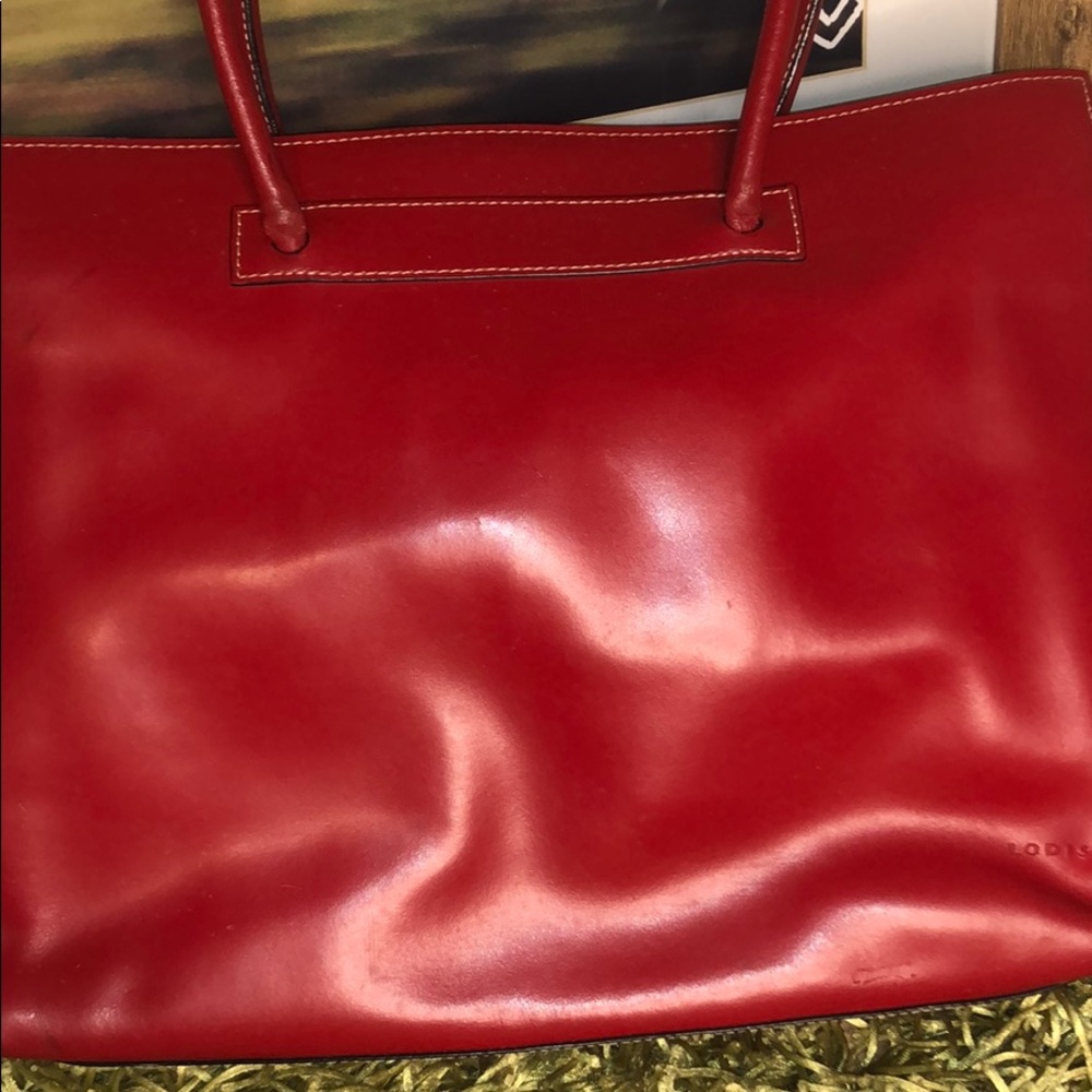 GUC red Lodis purse